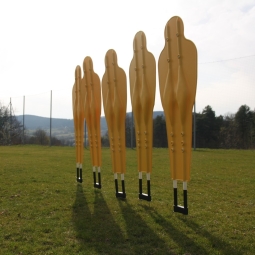 Sklápacia futbalová tréningová stena (5 figúr)