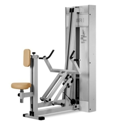 Najširší chrbát - ťahanie ramien v sede s pomocou