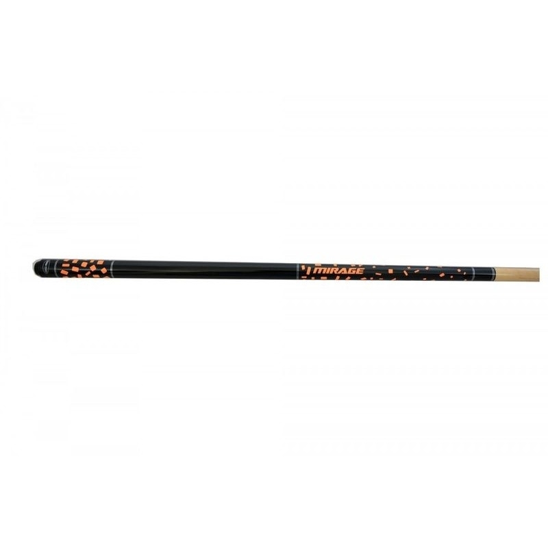 Biliardové tágo Mirage 2-dielne 145cm/12mm, farba oranžová