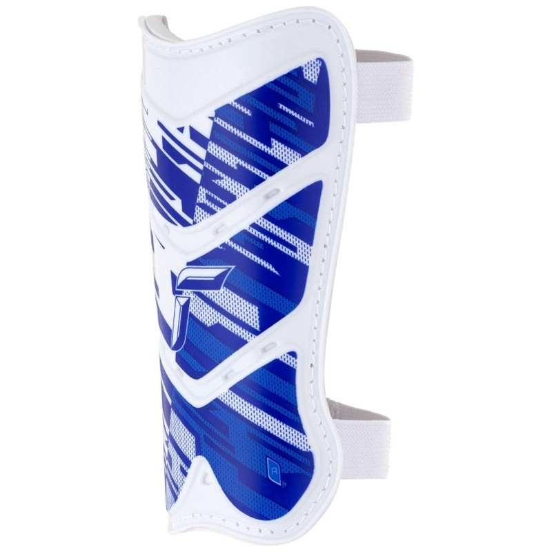 Reusch Shinguard Attakt Lite futbalový chránič, veľkosť L, farba biela a modrá