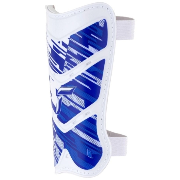 Reusch Shinguard Attakt Lite futbalový chránič, veľkosť L, farba biela a modrá