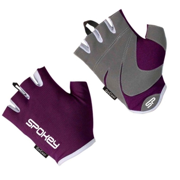 Fitness rukavice Spokey, Lady Fit, 928971, veľkosť M, farba fialovo-sivá Fitness rukavice Spokey, Lady Fit, 928971, veľkosť M, farba fialovo-sivá