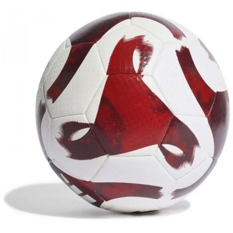 Futbalový lopta Adidas Tiro League TB, veľkosť 5, bordovo-biela farba