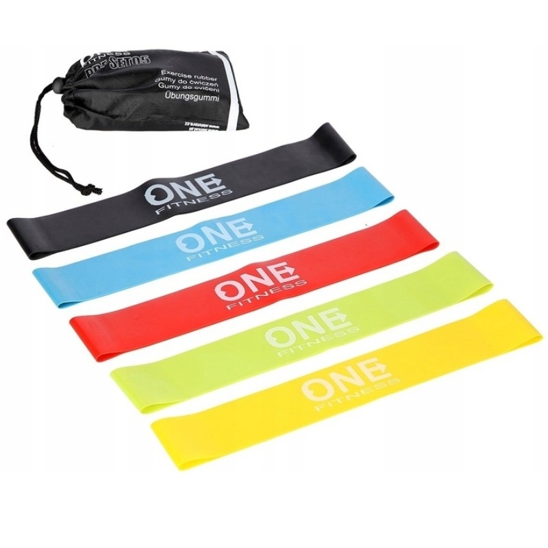 Súprava na cvičenie s gumou One Fitness, PBF SET05