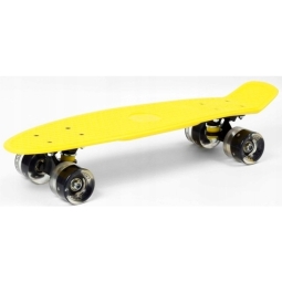 SMJ Fiszka skateboard, Yellow sport BS-2206PL LED