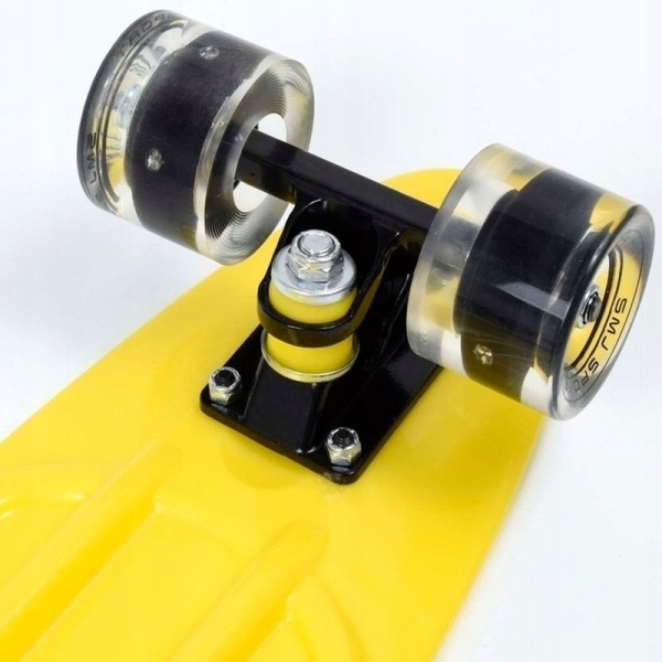SMJ Fiszka skateboard, Yellow sport BS-2206PL LED