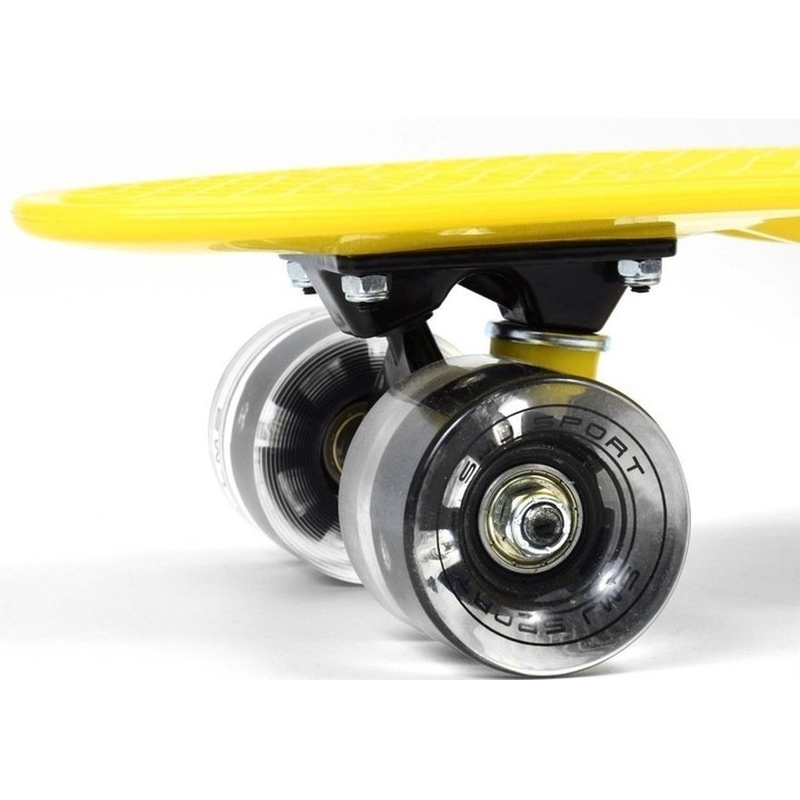 SMJ Fiszka skateboard, Yellow sport BS-2206PL LED