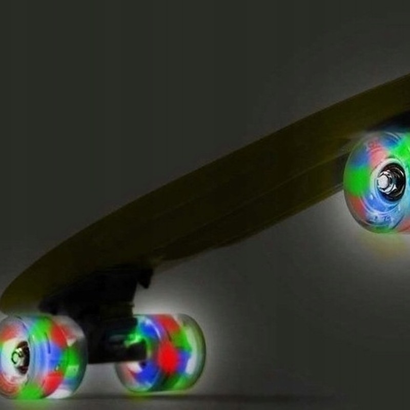 SMJ Fiszka skateboard, Yellow sport BS-2206PL LED