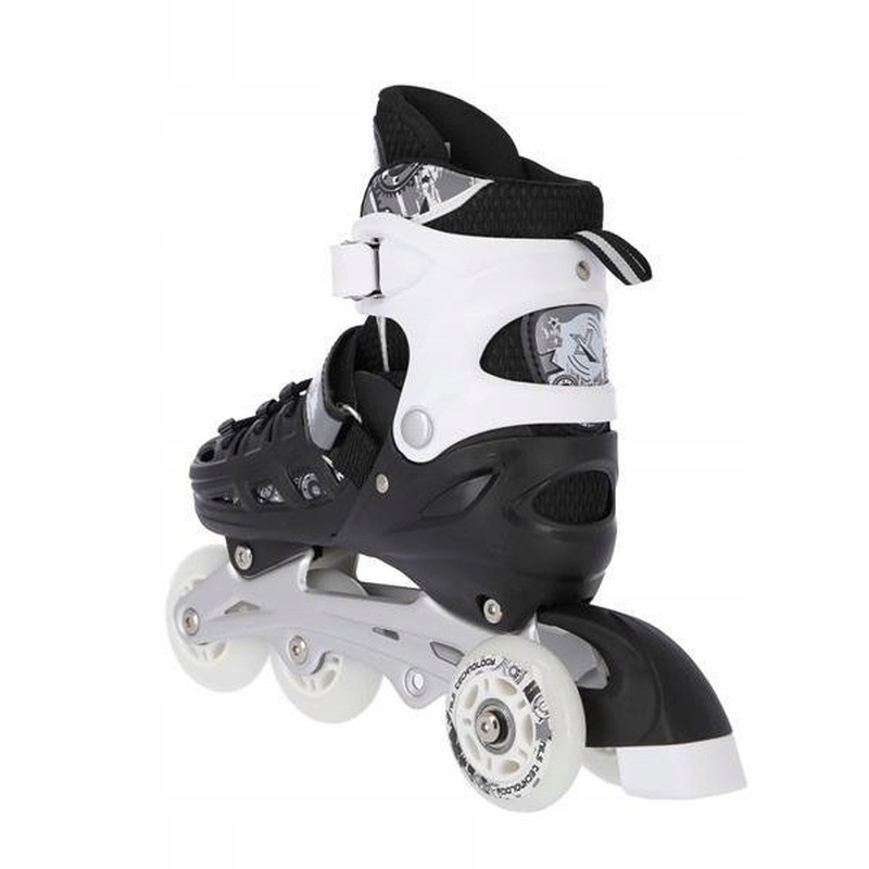 Inline korčule A-l, Nils Extreme 4 v 1, NH10905, veľkosť (S) 31-34, farba čierna a biela