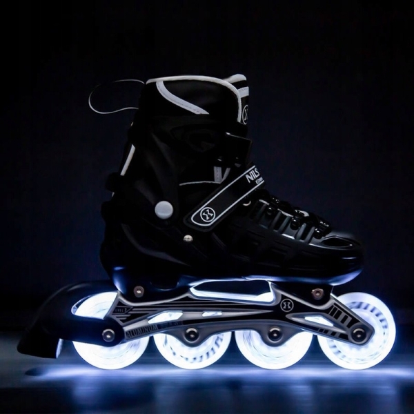 Korčule A-l, Nils Extreme 4 v 1 LED, NH10905, veľkosť (M) 35-38, čierna farba