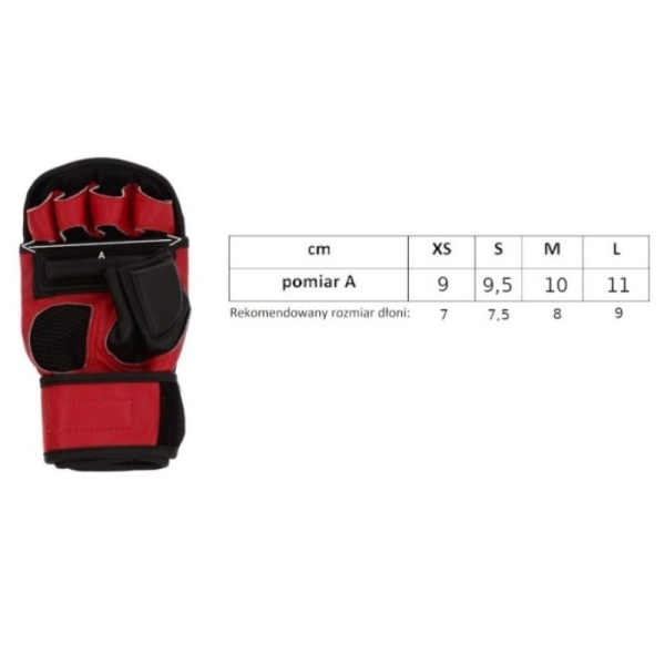 MMA rukavice M-s GFS-5, veľkosť S