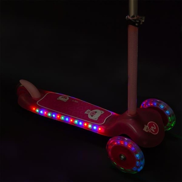 Trojkolesový skúter A-l, HLB001 NILS FUN, farba ružová
