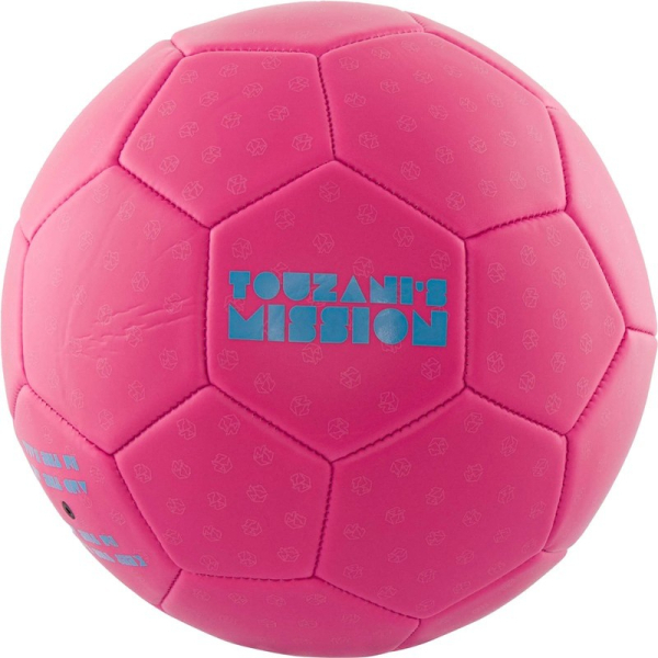 Futbalová lopta Touzanis Mission, veľkosť 5, farba ružová