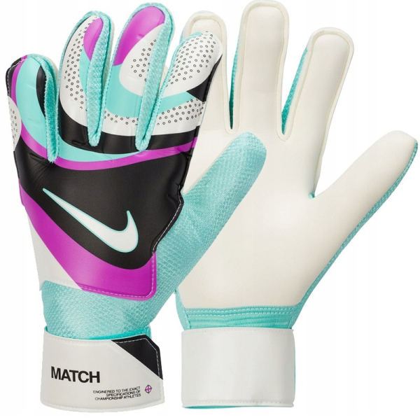 Brankárske rukavice Nike GK Match, veľkosť 4, viacfarebné
