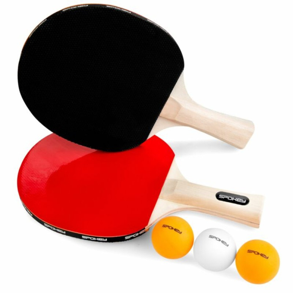 Súprava na stolný tenis Spokey Roll Joy 2 rakety + sieťka + 3 loptičky Súprava na stolný tenis Spokey Roll Joy 2 rakety + sieťka + 3 loptičky