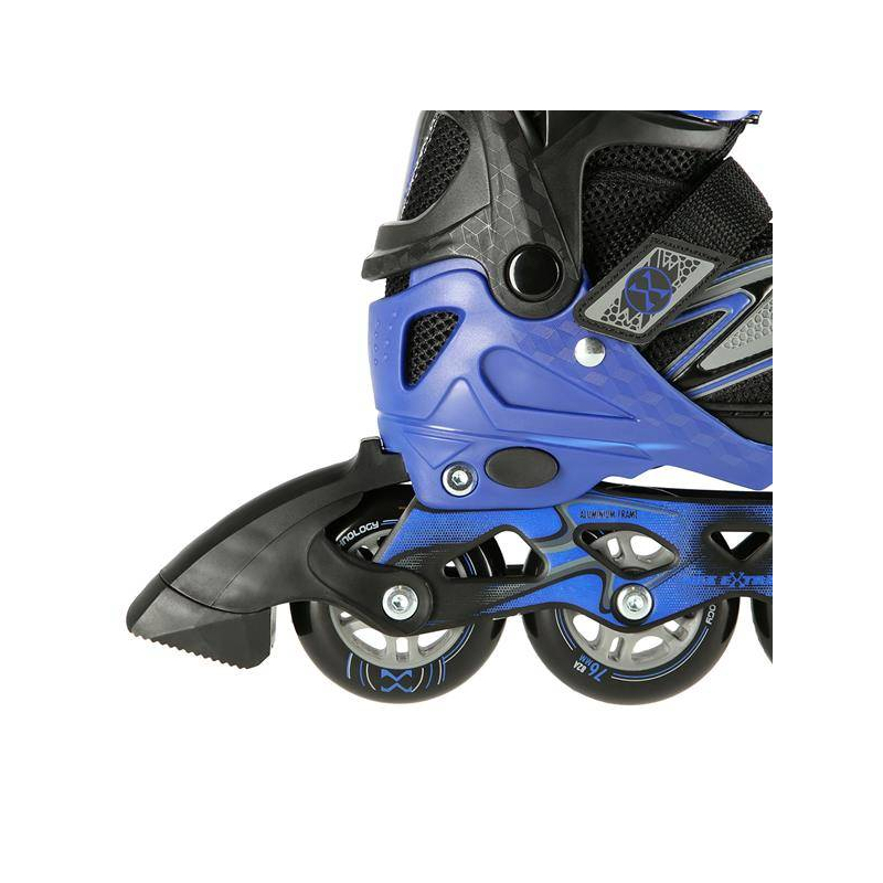Inline korčule Nils Extreme, NA11010, čierna/modrá farba