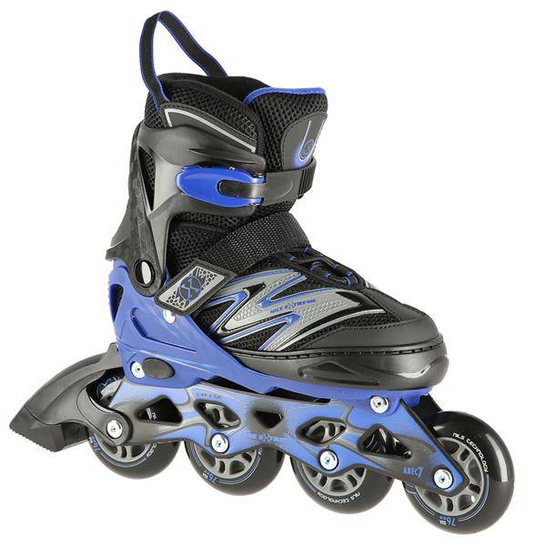 Inline korčule Nils Extreme, NA11010, čierna/modrá farba