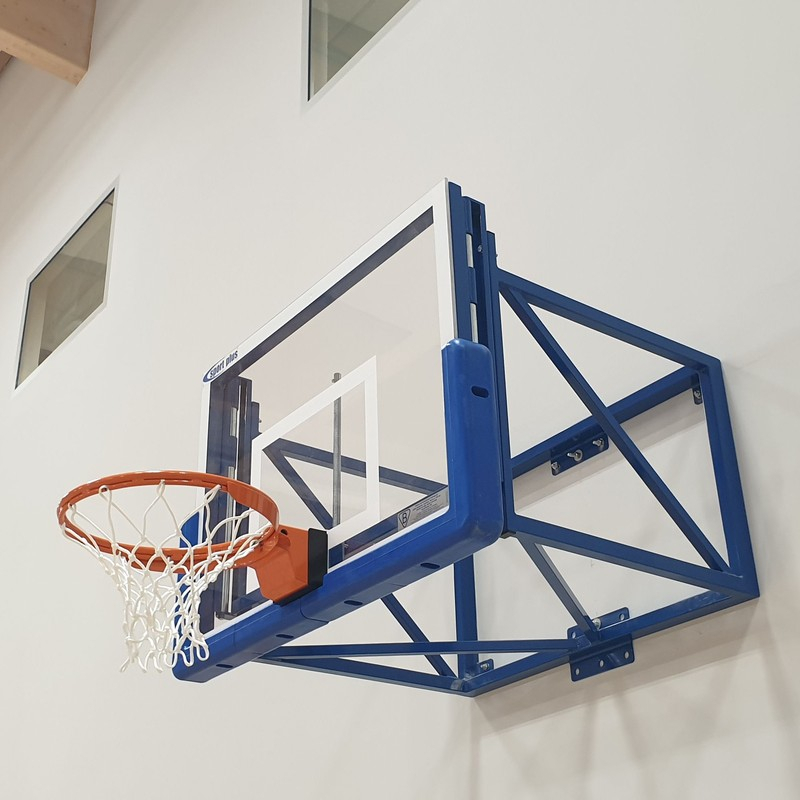 Pevná konštrukcia basketbalového koša, pre dosky 120x90 cm