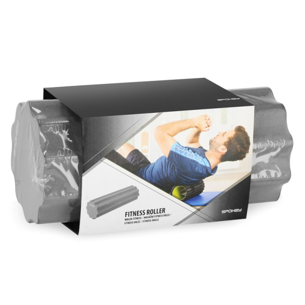 Fitness valec, Spokey 33 cm, 929125, sivá farba