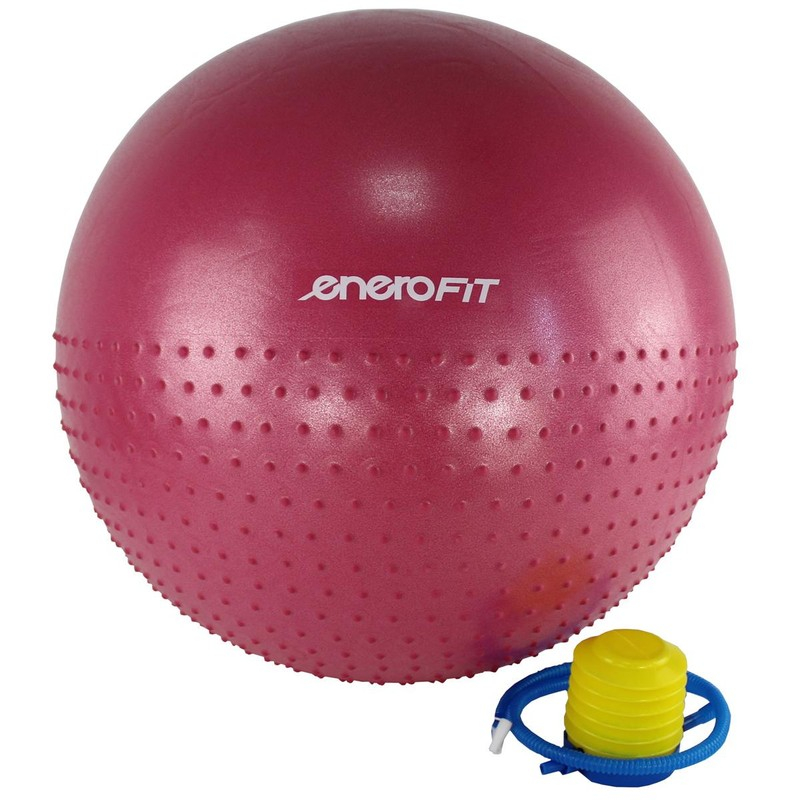 Gymnastická lopta Enero s masážnou pomôckou Half Fit 65 cm