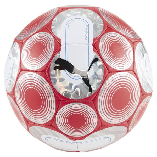 Futbalová lopta Puma Cage, veľkosť 5, ružová a strieborná farba Futbalová lopta Puma Cage, veľkosť 5, ružová a strieborná farba