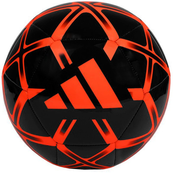 Futbalový lopta Adidas Starlancer Club, veľkosť 5, čierno-červená farba Futbalový lopta Adidas Starlancer Club, veľkosť 5, čierno-červená farba