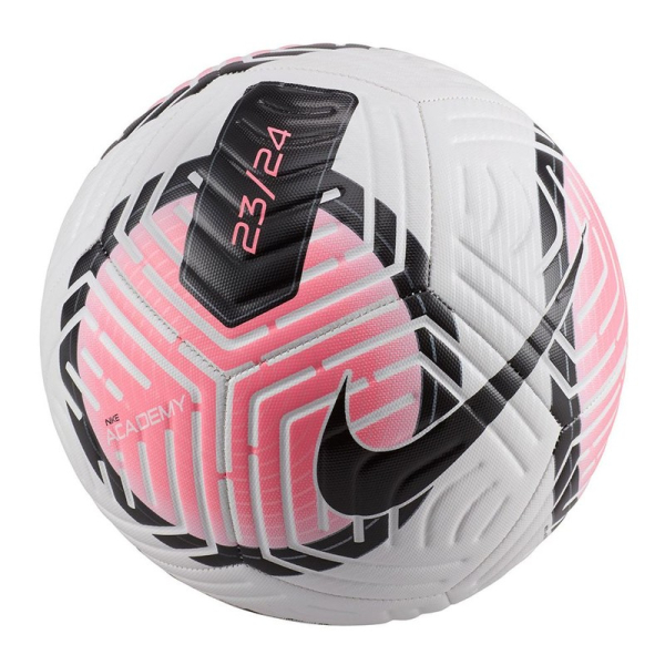 Lopta Nike Academy, veľkosť 5, bielo-ružová farba