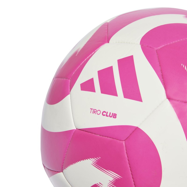 Futbalové lopty Adidas Tiro Club, veľkosť 5, farba biela a ružová