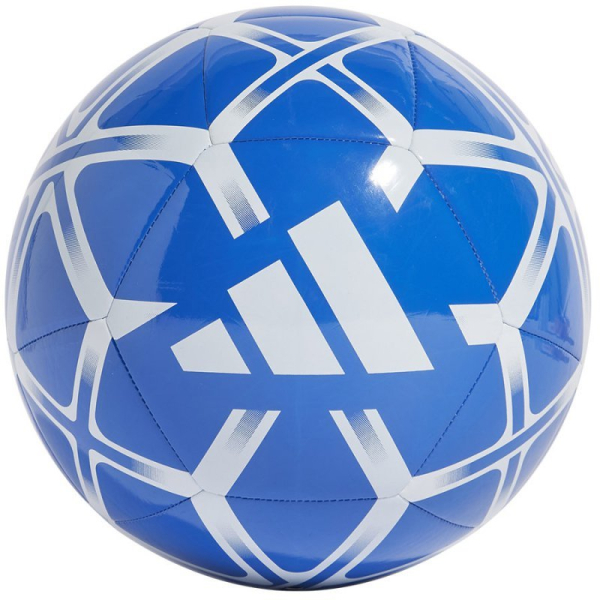 Futbalový lopta Adidas Starlancer Club, veľkosť 5, farba biela a modrá