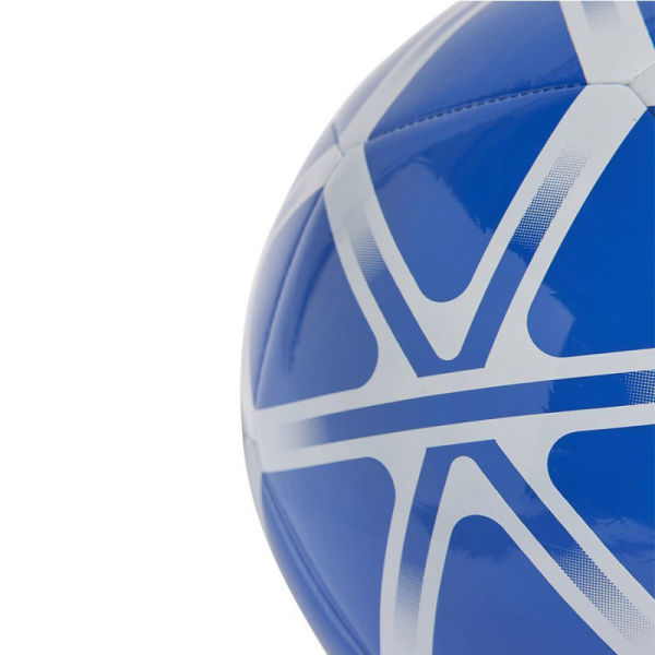 Futbalový lopta Adidas Starlancer Club, veľkosť 5, farba biela a modrá