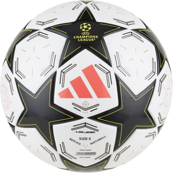 Futbalová lopta Adidas UCL League, veľkosť 4, čierna a biela Futbalová lopta Adidas UCL League, veľkosť 4, čierna a biela