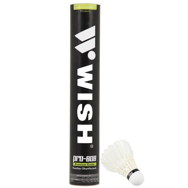 Bedmintonový raketoplán Wish PRO-808, biela farba