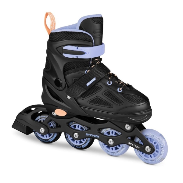 Inline korčule Spokey, 4 v 1, Quattro 943428, farba fialová Inline korčule Spokey, 4 v 1, Quattro 943428, farba fialová