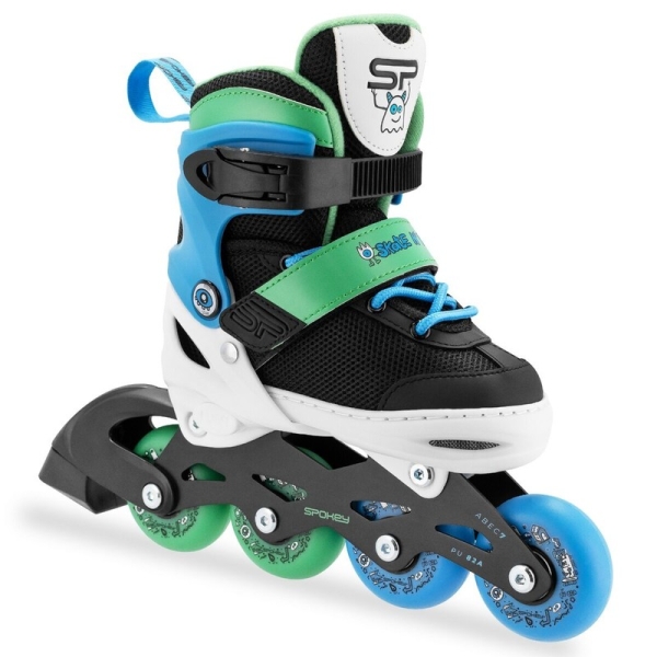 Inline korčule Spokey, 4 v 1, Quattro 942276, zelená farba Inline korčule Spokey, 4 v 1, Quattro 942276, zelená farba