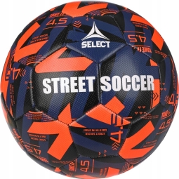 Select Street Soccer, veľkosť 4,5, oranžovo-čierna a námornícka modrá