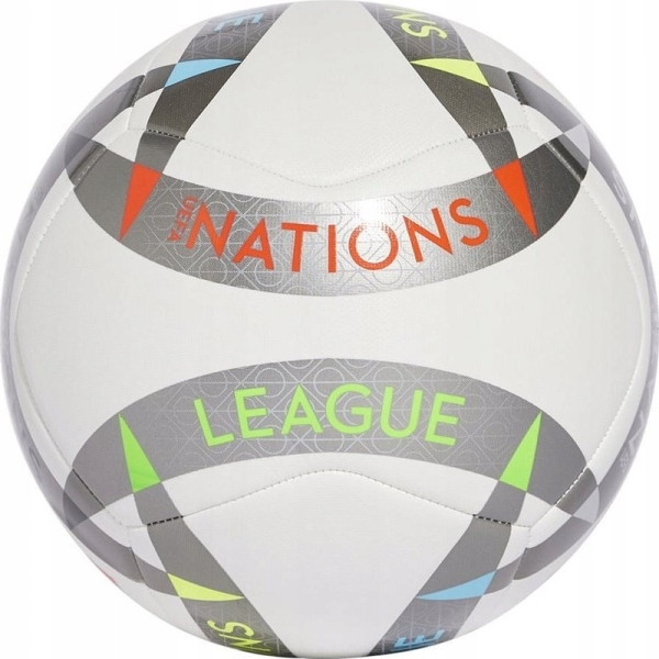 Futbalová lopta Adidas UEFA Nations League Training, veľkosť 5, šedá a biela Futbalová lopta Adidas UEFA Nations League Training, veľkosť 5, šedá a biela