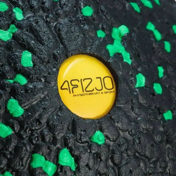 Masážna lopta 12 cm 4FIZJO, farba čierna a zelená Masážna lopta 12 cm 4FIZJO, farba čierna a zelená