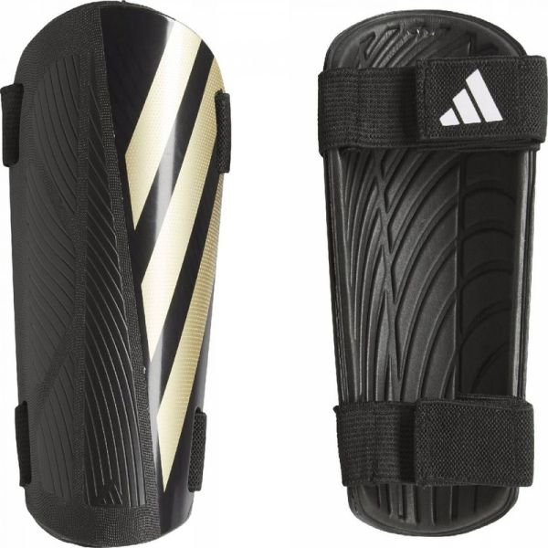 Futbalový chránič Adidas Tiro SG TRN, čierno-zlatý