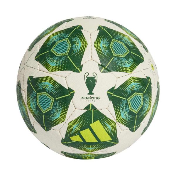 Futbalový lopta Adidas UCL Hard Ground, veľkosť 5, farba biela a zelená