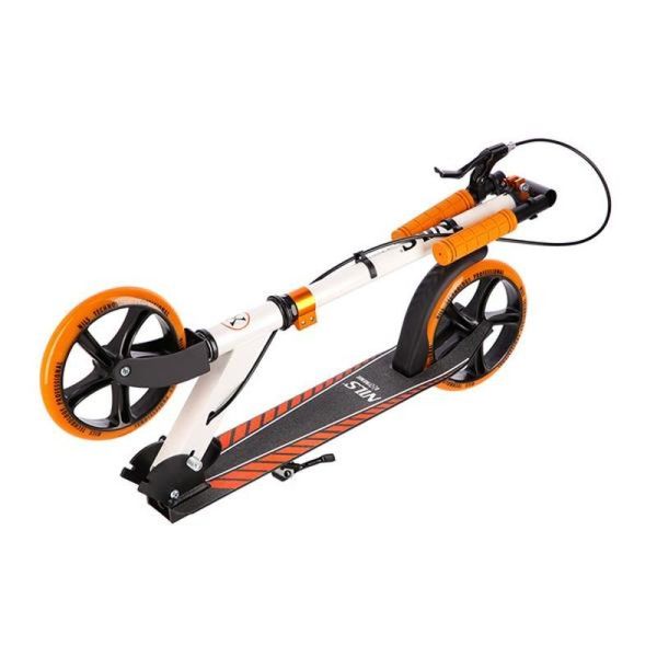 HM0107 skúter, NILS EXTREME, biela, čierna a oranžová farba
