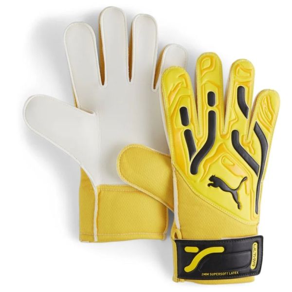 Brankárske rukavice Puma Ultra Play RC, žlto-čierne Brankárske rukavice Puma Ultra Play RC, žlto-čierne