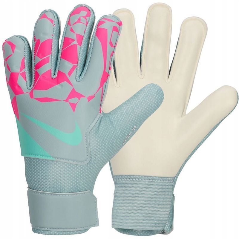 Brankárske rukavice Nike GK Match Jr, mätovo ružová farba