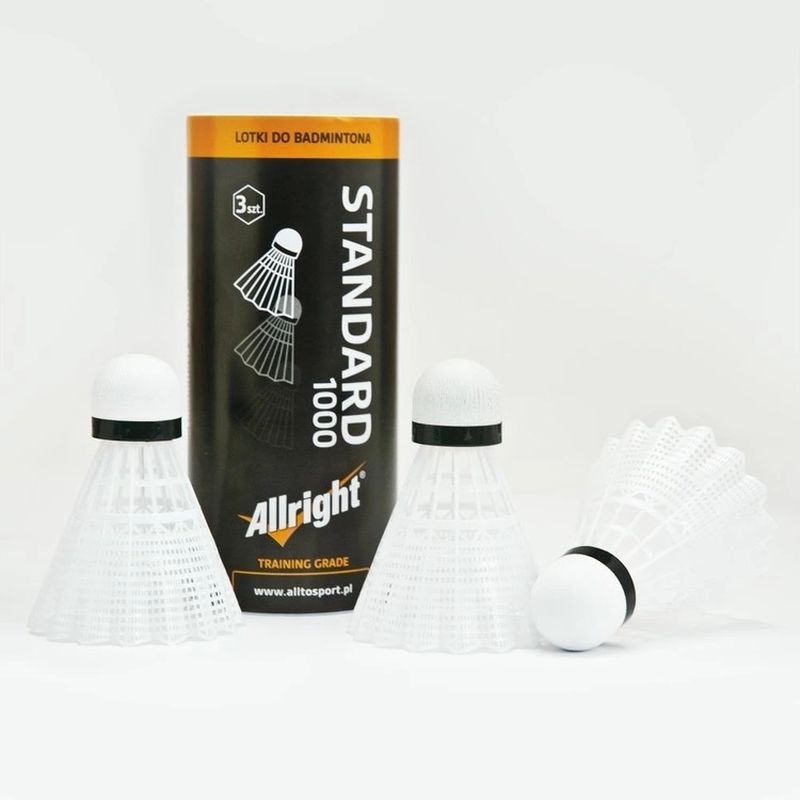 Allright bedmintonový raketoplán, nylon, biely