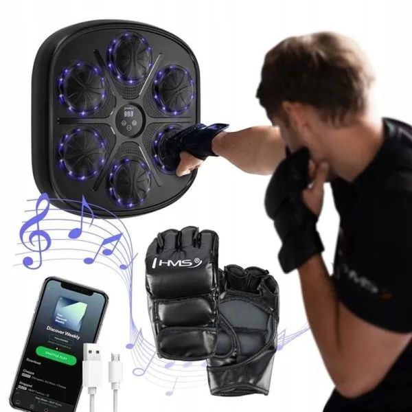 Elektronický boxerský štít Nils TB03 s rukavicami,