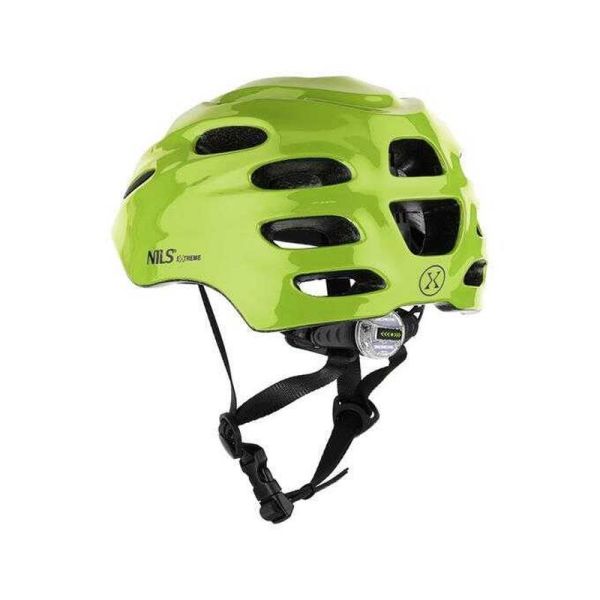 Prilba Nils Extreme Led, MTW01, farba zelená