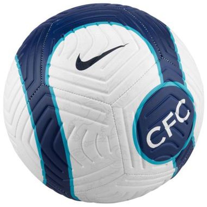 Futbalové lopty Nike Chelsea FC Strike, veľkosť 5, farba bielo-zeleno-modro-čierna