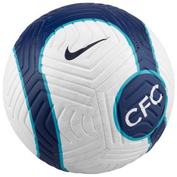 Futbalové lopty Nike Chelsea FC Strike, veľkosť 5, farba bielo-zeleno-modro-čierna