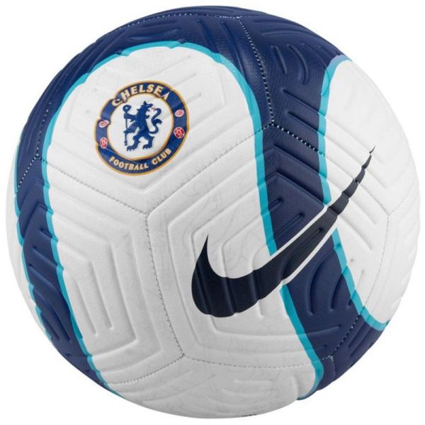 Futbalové lopty Nike Chelsea FC Strike, veľkosť 5, farba bielo-zeleno-modro-čierna Futbalové lopty Nike Chelsea FC Strike, veľkosť 5, farba bielo-zeleno-modro-čierna