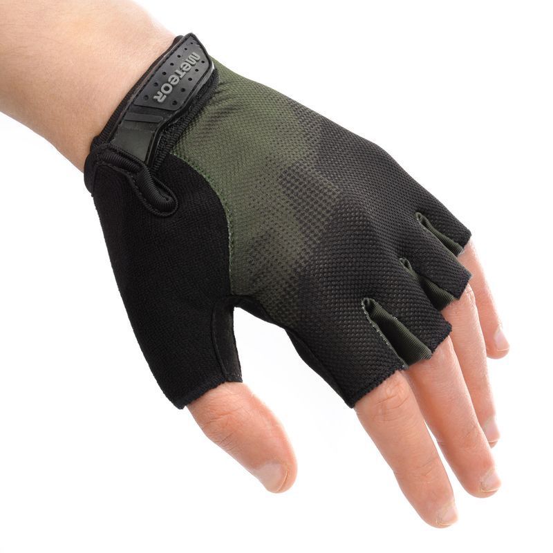 Cyklistické rukavice Meteor MX21 tmavozelené