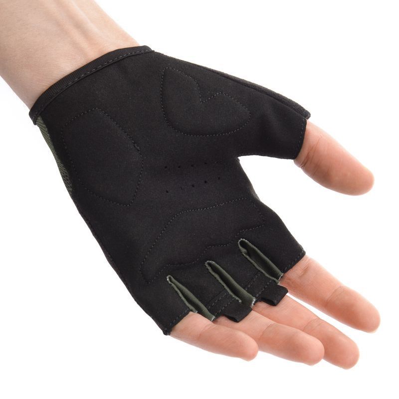 Cyklistické rukavice Meteor MX21 tmavozelené